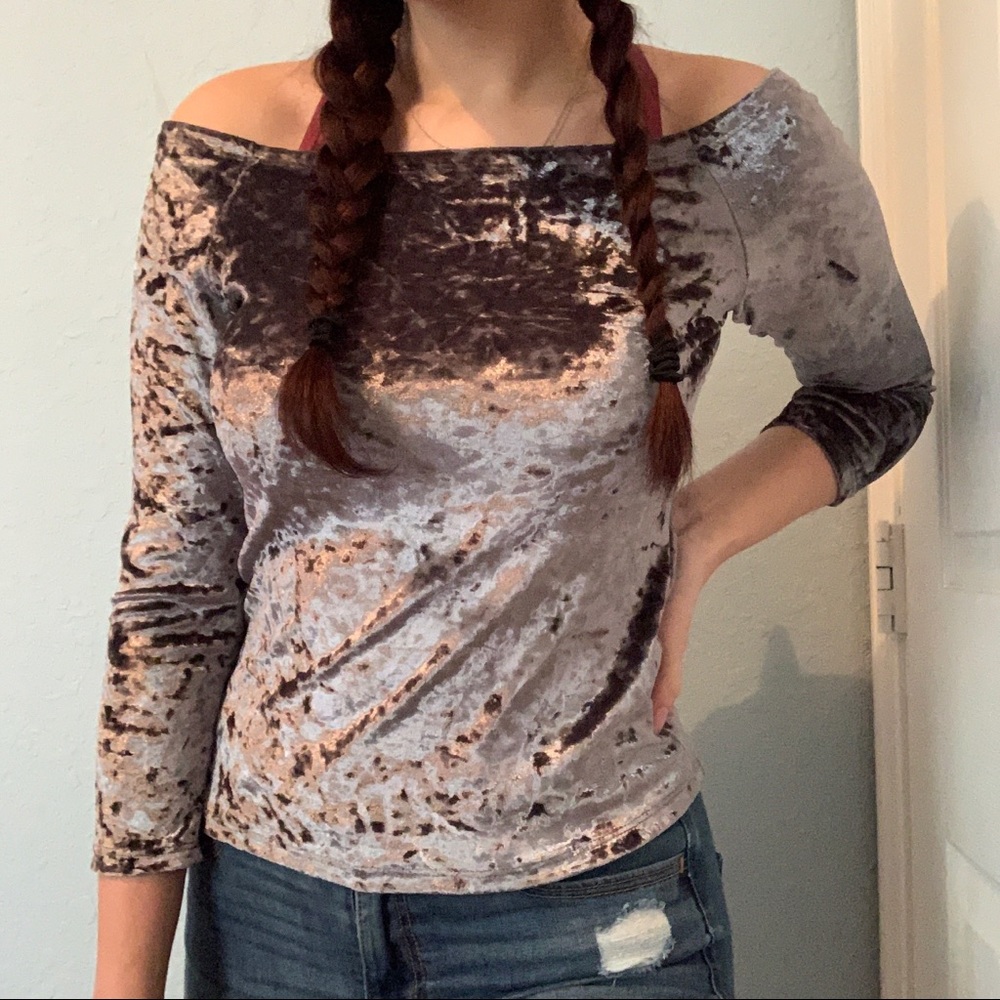 Rue 21 Velvet Shirt
